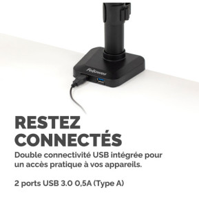 Fellowes Bras porte écran triple Platinum Series