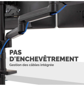 Fellowes Bras porte écran triple Platinum Series