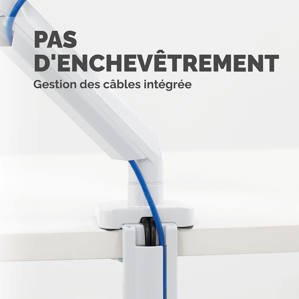Fellowes Bras porte-écran simple Platinum Series - Blanc — image 2