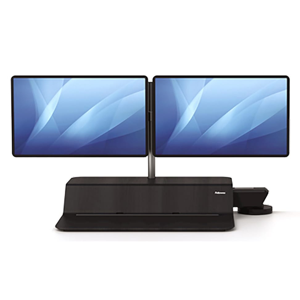 Fellowes Station de travail Assis-Debout Lotus RT Double Noir — image 3