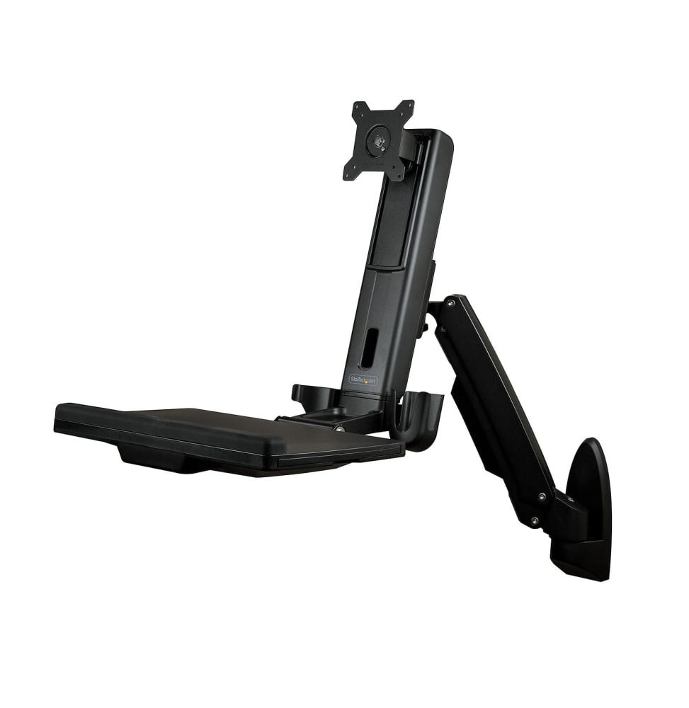 StarTech.com Support de bureau debout mural pour écran, clavier et souris - Noir
