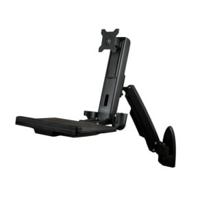 StarTech.com Support de bureau debout mural pour écran, clavier et souris - Noir