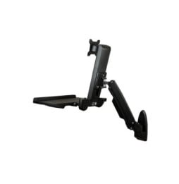 StarTech.com Support de bureau debout mural pour écran, clavier et souris - Noir