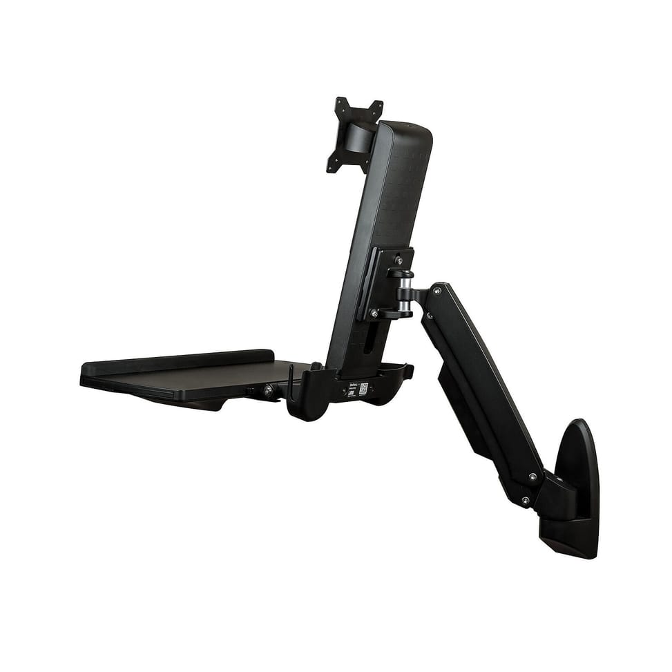 StarTech.com Support de bureau debout mural pour écran, clavier et souris - Noir — image 2