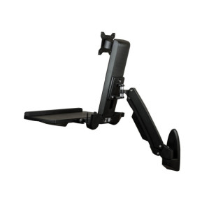 StarTech.com Support de bureau debout mural pour écran, clavier et souris - Noir