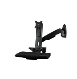 StarTech.com Support de bureau debout mural pour écran, clavier et souris - Noir
