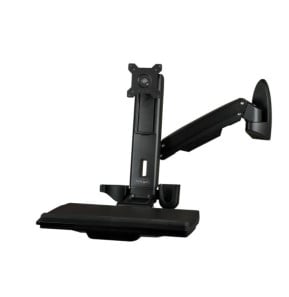 StarTech.com Support de bureau debout mural pour écran, clavier et souris - Noir