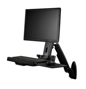 StarTech.com Support de bureau debout mural pour écran, clavier et souris - Noir