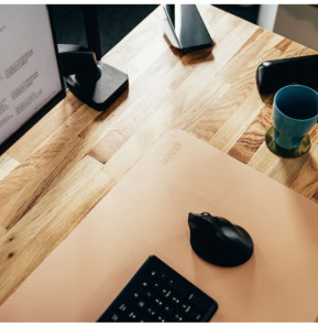 INOVU Desk Mat (Marron/Beige)