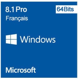 Microsoft Windows 8.1 Pro 64 bits (français) - Licence OEM (DVD)