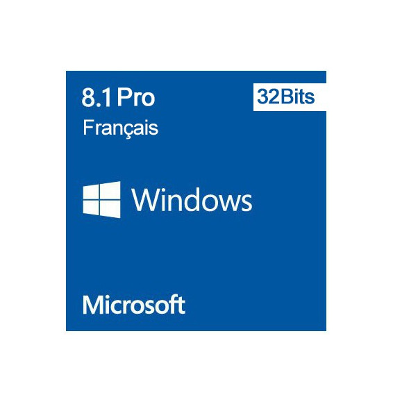 Microsoft Windows 8.1 Pro 32 bits (français) - Licence OEM (DVD) prix Maroc