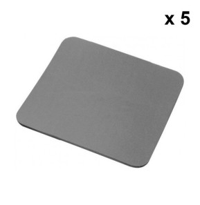 Lot de 5x Tapis de souris simples (coloris gris)