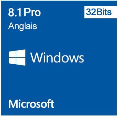 Microsoft Windows 8.1 Pro 32 bits (Anglais) - Licence OEM (DVD)