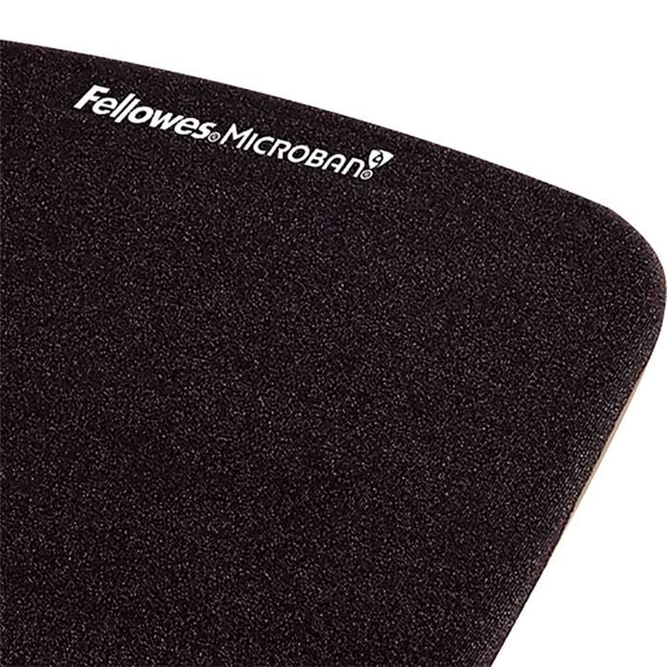 Fellowes Tapis de souris Repose-poignet PlushTouch Noir — image 2