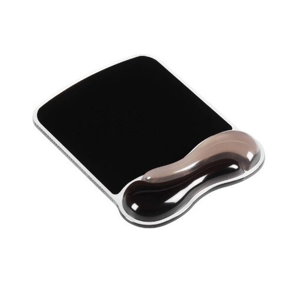 Kensington tapis de souris avec repose-poignet en gel (coloris noir/translucide) — image 1