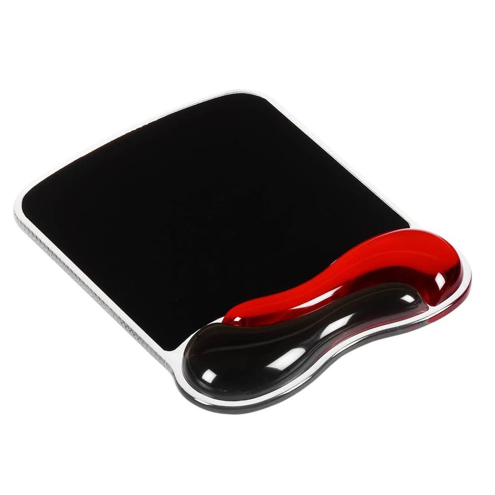 Kensington tapis de souris Duo Gel (coloris noir/rouge) — image 1