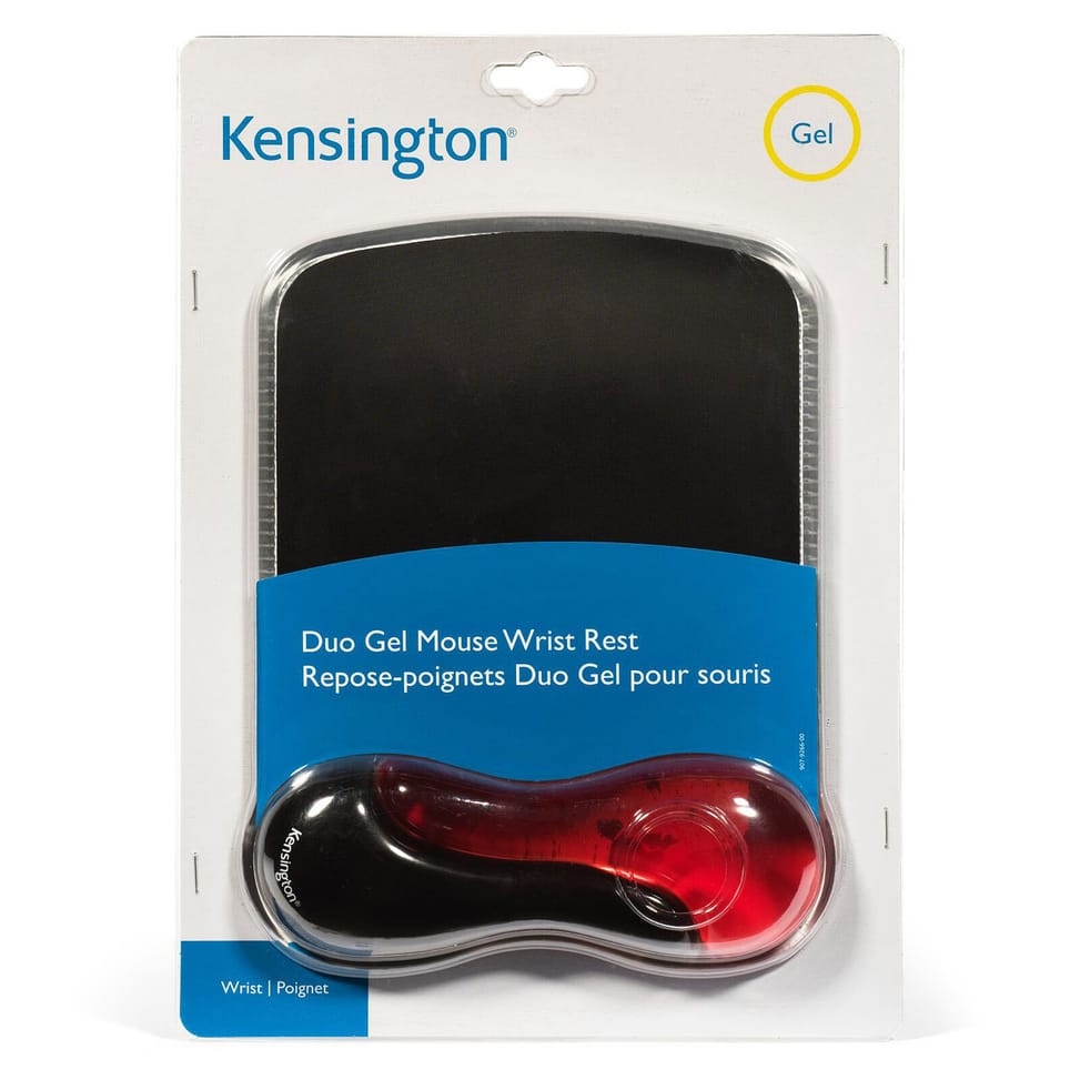 Kensington tapis de souris Duo Gel (coloris noir/rouge) — image 2
