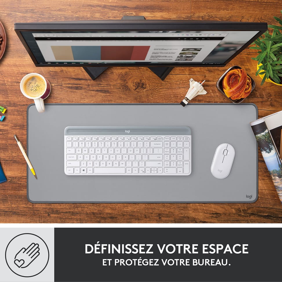 Logitech Desk Mat Studio Series (Gris) — image 2