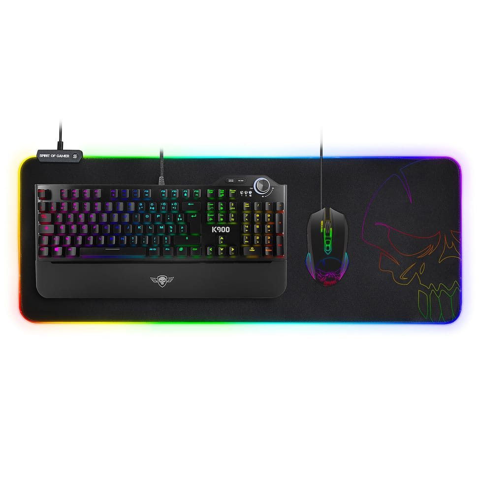 Spirit of Gamer Skull RGB Gaming Mouse Pad XXL — image 3