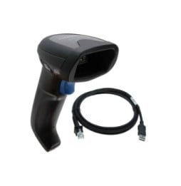 Lecteur de codes-barres Datalogic Kit QuickScan 2500 Lite avec câble USB 2.4 m - Noir