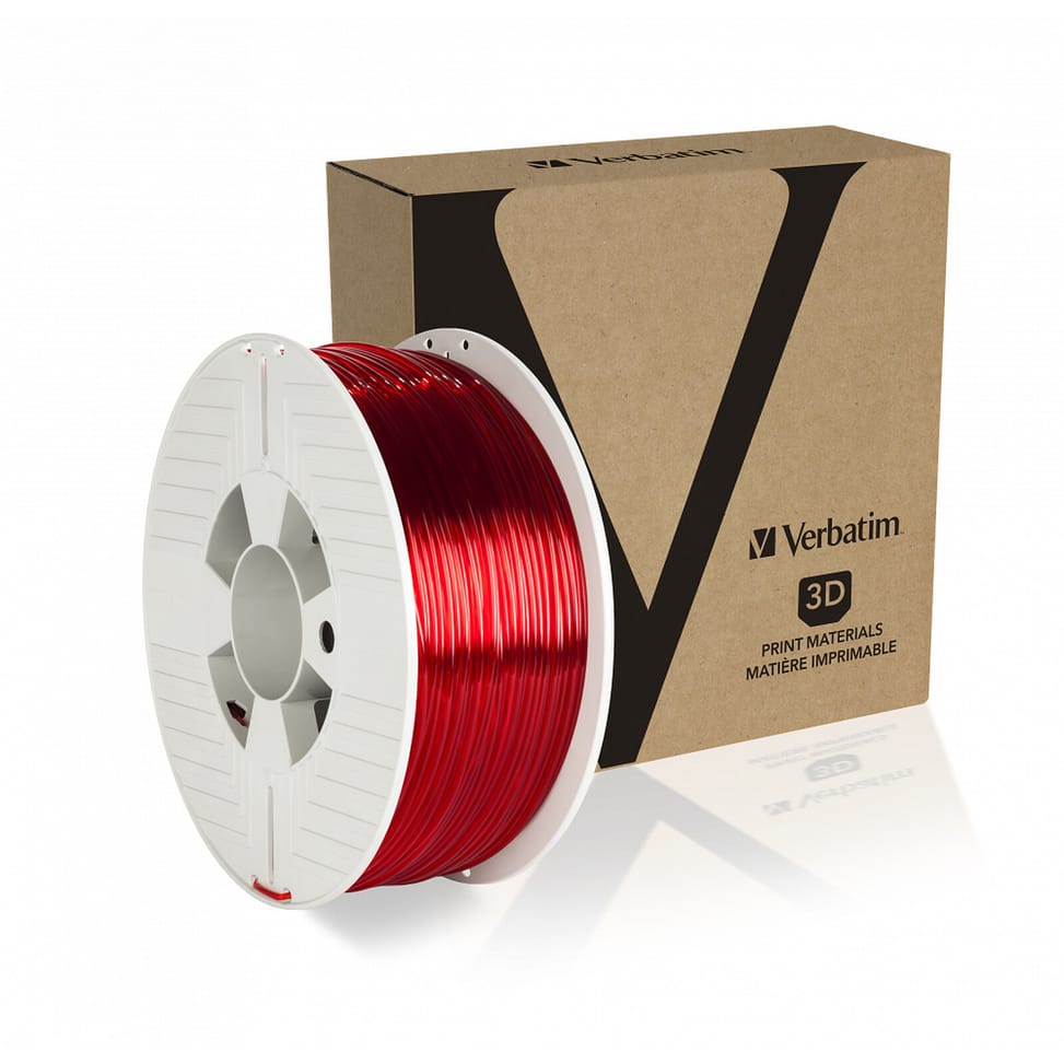 Verbatim PET-G 2.85 mm 1 Kg - Rouge transparent — image 2