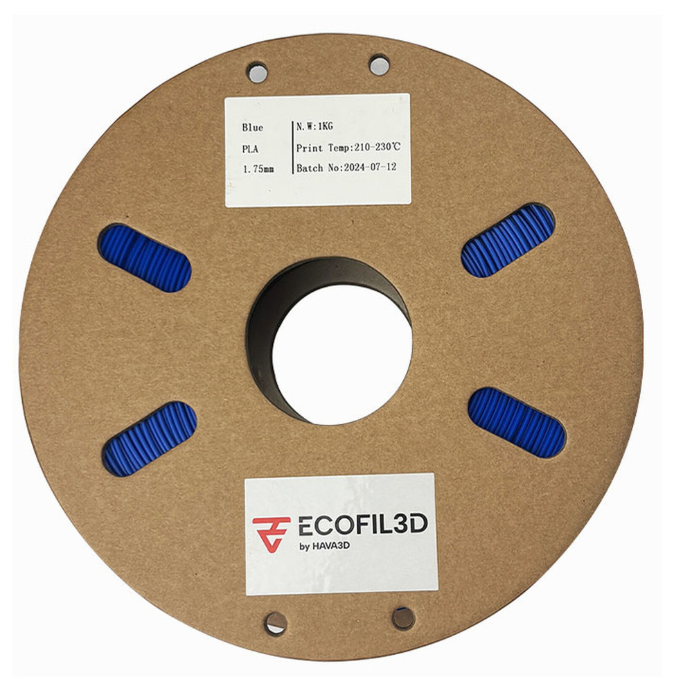 ECOFIL3D PLA Eco - 1.75 mm 1 Kg - Bleu