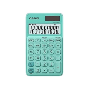 Calculatrice CASIO Calculatrice de poche 10 chiffres Verte SL-310UC-GN-S-EC