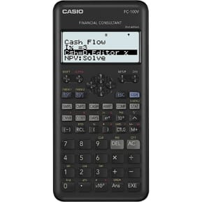 Calculatrice CASIO Calculatrice financière CASIOB FC-100V-2 Noir