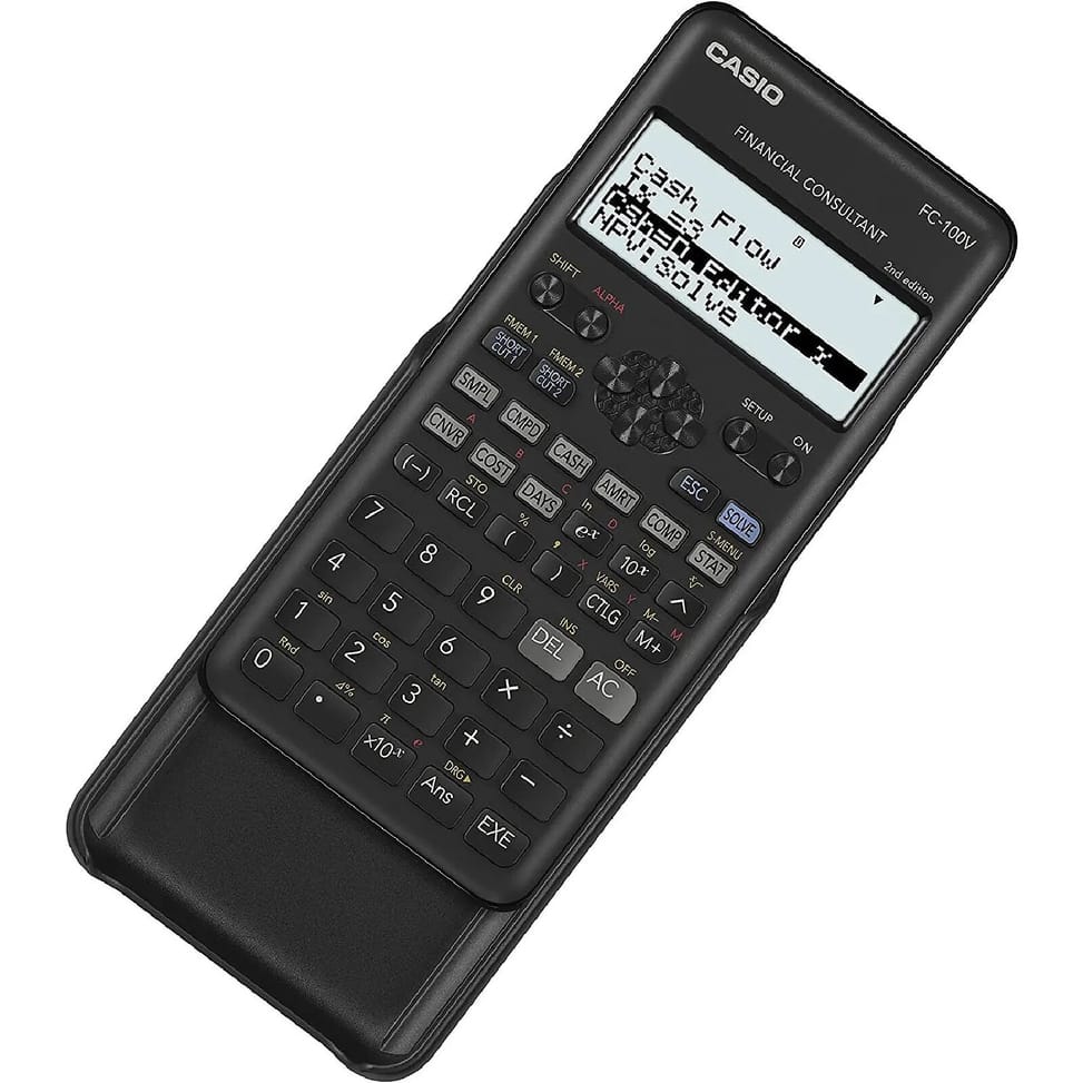 Calculatrice CASIO Calculatrice financière CASIOB FC-100V-2 Noir — image 2