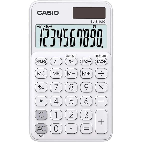 Calculatrice CASIO Calculatrice SL-310UC-WE blanc