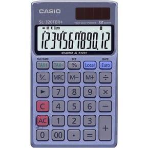 Calculatrice CASIO calculatrice SL-320 TER Plus, alimentation solaire ou piles