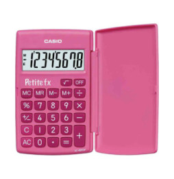 Calculatrice CASIO Petite FX Calculatrice Scolaire 8 chiffres Rose LC-401LV-PK