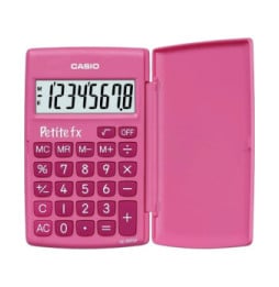 Calculatrice CASIO Petite FX Calculatrice Scolaire 8 chiffres Rose LC-401LV-PK