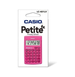 Calculatrice CASIO Petite FX Calculatrice Scolaire 8 chiffres Rose LC-401LV-PK