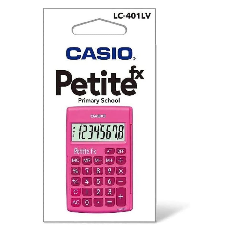 Calculatrice CASIO Petite FX Calculatrice Scolaire 8 chiffres Rose LC-401LV-PK — image 3