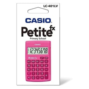 Calculatrice CASIO Petite FX Calculatrice Scolaire 8 chiffres Rose LC-401LV-PK — image 3