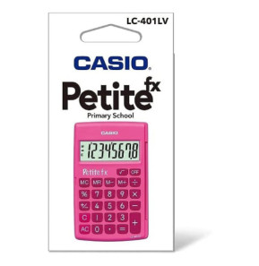Calculatrice CASIO Petite FX Calculatrice Scolaire 8 chiffres Rose LC-401LV-PK