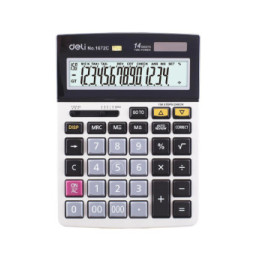 Calculatrice DELI Calculatrice bureau métal 14 chiffres 150 contrôles