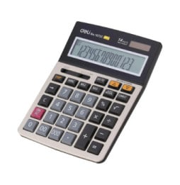 Calculatrice DELI Calculatrice bureau métal 14 chiffres 150 contrôles