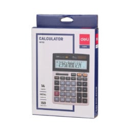 Calculatrice DELI Calculatrice bureau métal 14 chiffres 150 contrôles
