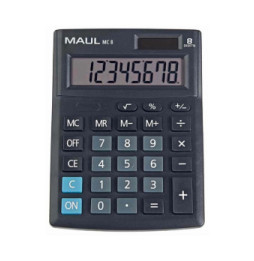 Calculatrice MAUL Calculatrice de bureau MC 8, 8 chiffres, noir