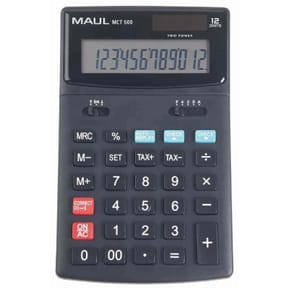 Calculatrice MAUL Calculatrice de bureau MCT 500, 12 chiffres, noir