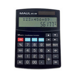 Calculatrice MAUL Calculatrice de bureau MTL 800, 12 chiffres, noir