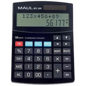 Calculatrice MAUL Calculatrice de bureau MTL 800, 12 chiffres, noir