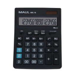 Calculatrice MAUL Calculatrice de bureau MXL 16, 16 chiffres, noir
