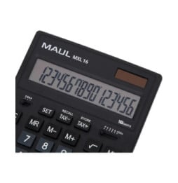Calculatrice MAUL Calculatrice de bureau MXL 16, 16 chiffres, noir