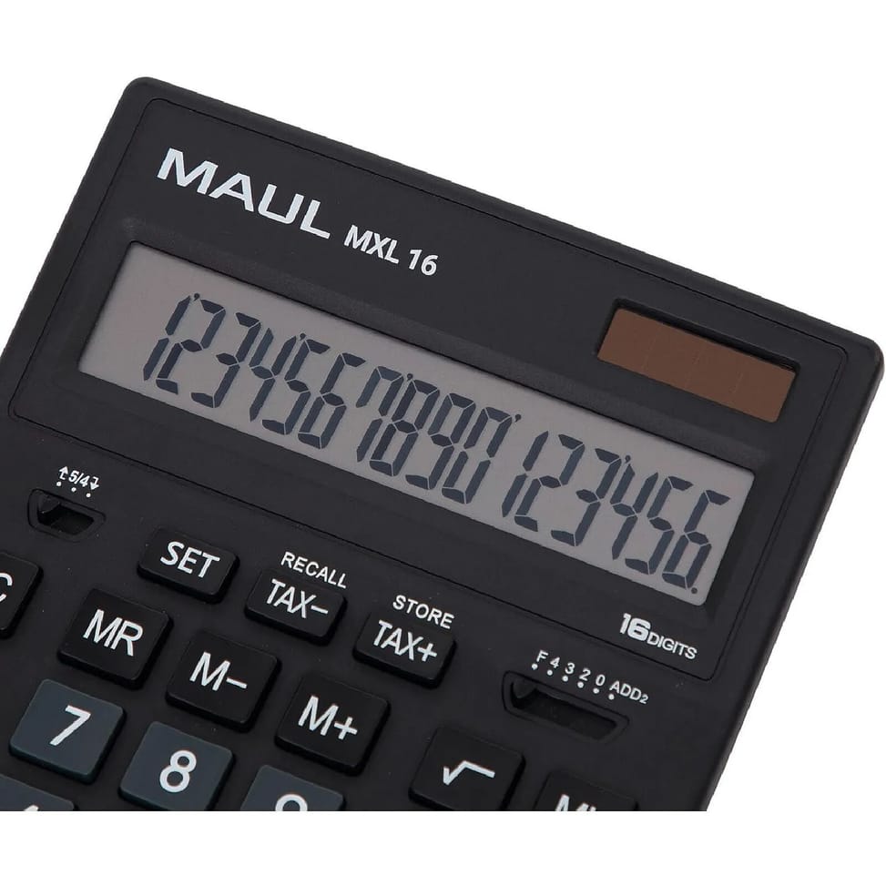 Calculatrice MAUL Calculatrice de bureau MXL 16, 16 chiffres, noir — image 3