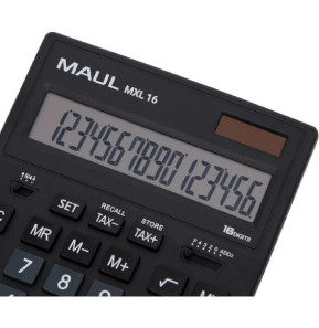 Calculatrice MAUL Calculatrice de bureau MXL 16, 16 chiffres, noir