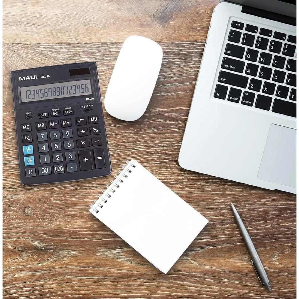 Calculatrice MAUL Calculatrice de bureau MXL 16, 16 chiffres, noir — image 5