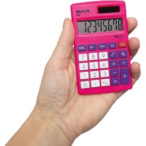 Calculatrice MAUL Calculatrice de poche M 8, 8 chiffres, rose — image 2